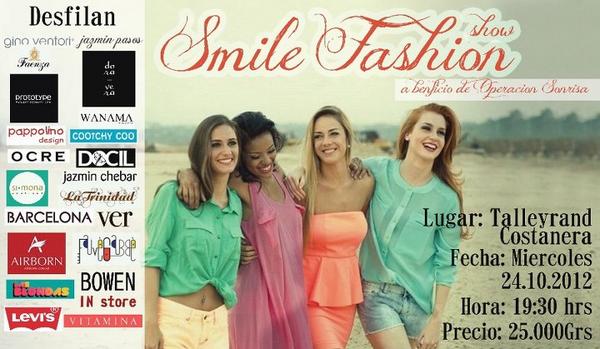 Gabyvaldovinos's tweet photo. Mañana SMILE FASHION SHOW a beneficio de @opsonrisapy va ser increíble! :) http://t.co/op40DxSW
