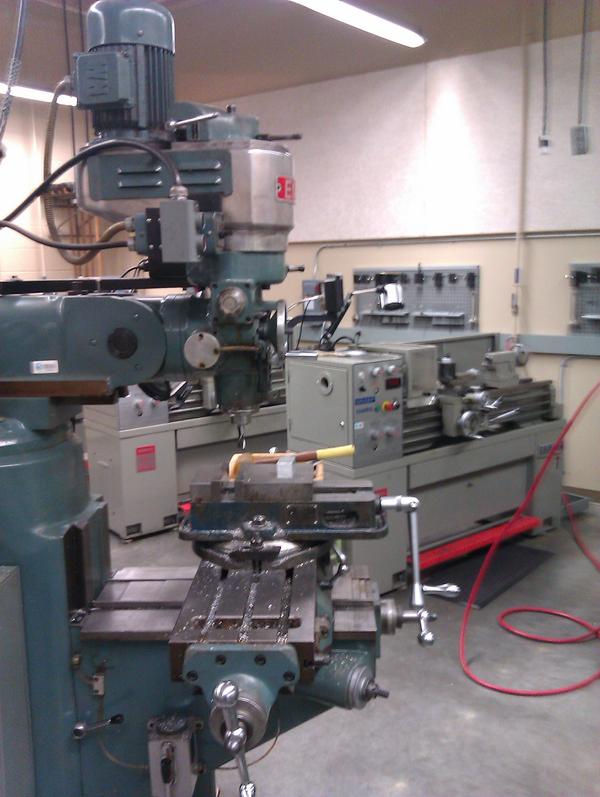 danwhite37's tweet image. Kicking it in the machining lab tonight @PrichardSteven #techboys
