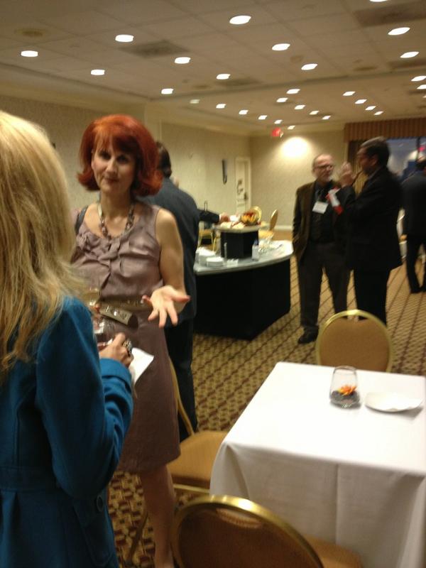 Cocktail hour at the #cwa awards dinner.