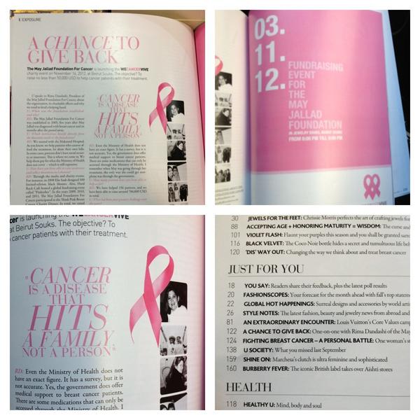 DaliaMBey's tweet photo. U Magazine Ad for WeCancerVive Event! November 3rd, 2012 don't miss out! http://t.co/2w942I8T