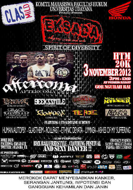 <a href="/TheRolic/">THE ROLIC</a> #EKSADA2012 at parkir barat GOR Ngurah Rai Dps, HTM 15k (presale) 20k (onthespot) Cp: 085737689589