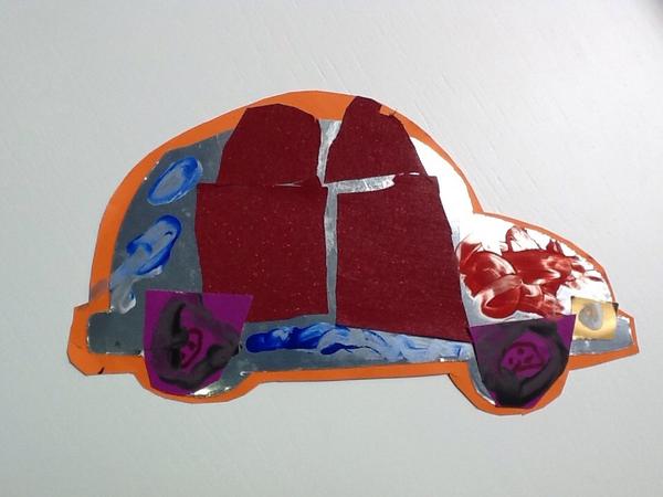 My 4yr old misheard his father, so made me a birthday car(d)