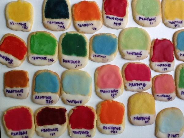 karin McCormack (@karinbmac) on Twitter photo No they're awesome. B'day pantone cookies! RT“<a href="/paigen/">Paige Nick</a>: Biscuits I spent ages planning looked better in my imagination No they're awesome. B'day pantone cookies! RT“<a href="/paigen/">Paige Nick</a>: Biscuits I spent ages planning looked better in my imagination