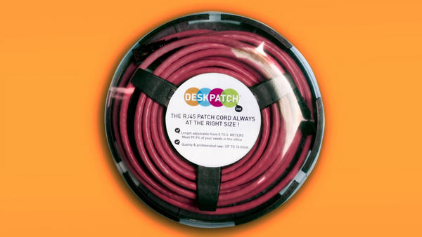 DeskPatchUK's tweet image. DESKPATCH is never too short or never too long. Just roll out the required length and connect devices to the network