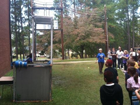 STEM_TC's tweet image. @STEM_ET being a good sport at AES Fall Fling. #MCSSTEM #DUNKED