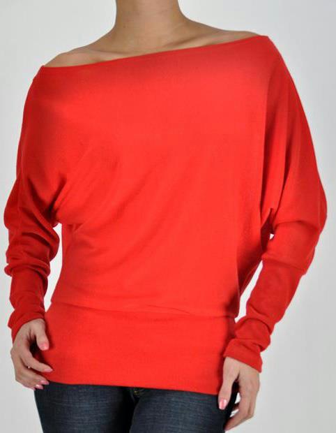 AshlisCloset's tweet photo. Red off the shoulder sweater, last one, size M, $18, http://t.co/bPTkrTbJ! http://t.co/etxV7w3u
