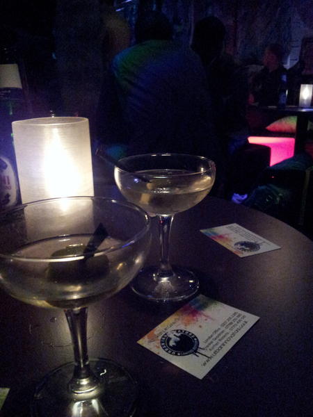 #LCW tip. Apres are holding a grafuturism art exhibition this weekend. The drink is a double (very) dirty martini