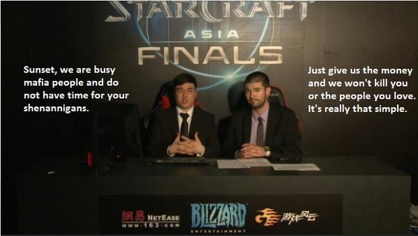 Sunset_SC2's tweet image. What I see when I watch #SC2WCS Asia.