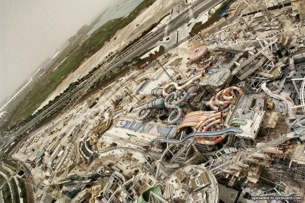 Aerial View of our latest project. Yas Water Park, Yas Island - Abu Dhabi