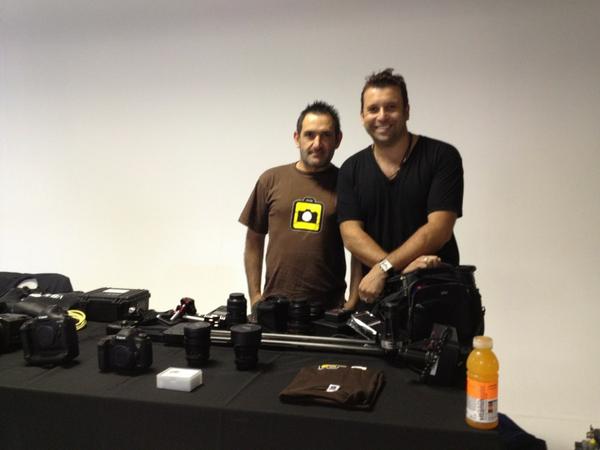 photohire's tweet photo. Welcome @philipbloom to photohire, let the Cape Town workshops begin http://t.co/48xj0QGD