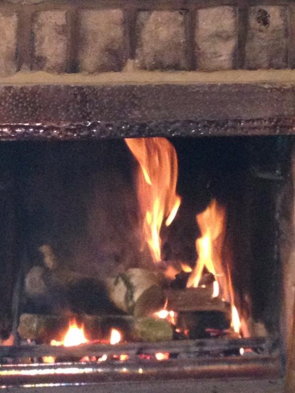 Food cooked , red wine in hand and a roaring fire#saturdaynitein