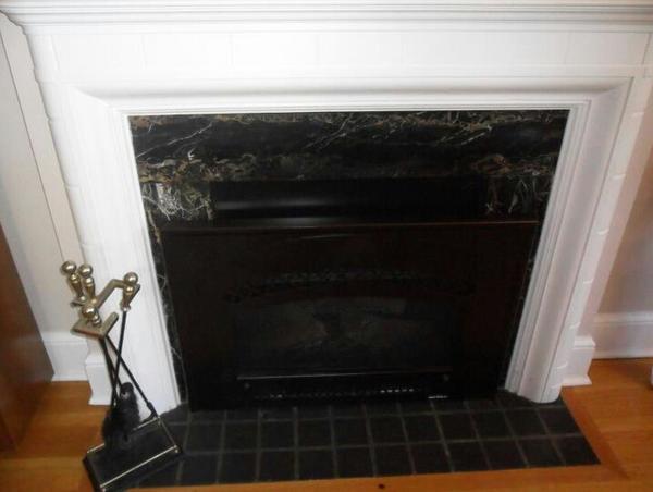 Fireplace transformation finished! Before picture