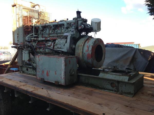 New engine and generator ready, it'll probably power half the town ! I only need it to run a workshop.