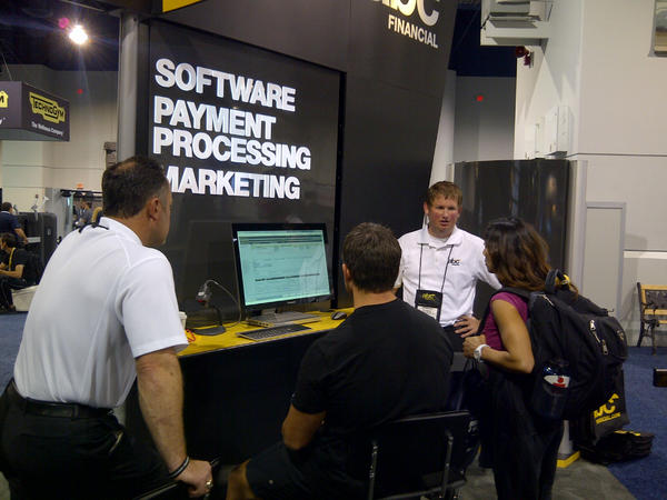 Gary_Jahnke's tweet photo. Huzzard's eFormAutoFill solution front and center in the ABC Financial booth - Club Industry show - Las Vegas http://t.co/WNXwN96H