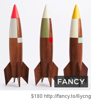 Solid Walnut Rocket by Pat Kim fancy.to/6ycng via <a href="/thefancy/">Fancy</a>