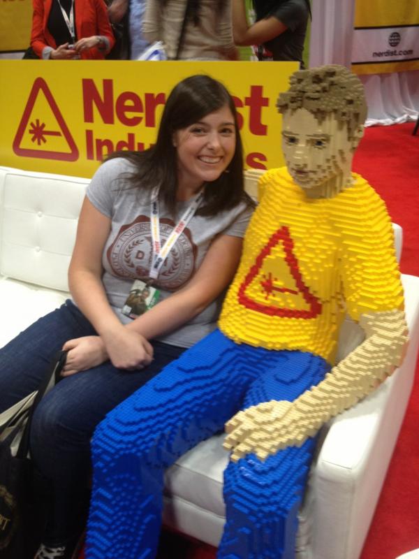 barrowsk's tweet photo. I may have waited for real @nerdist to get out of the way so I could get a pic with the Lego version. http://t.co/jKe2C9Hr