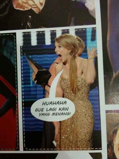 xyzein's tweet image. &quot;@SwiftInstinct: Taylor slays! RT @itsmeswifty13: #SwiftInstinct buakakaka! bnr bgt tuh! http://t.co/HWmN2wRn&quot;