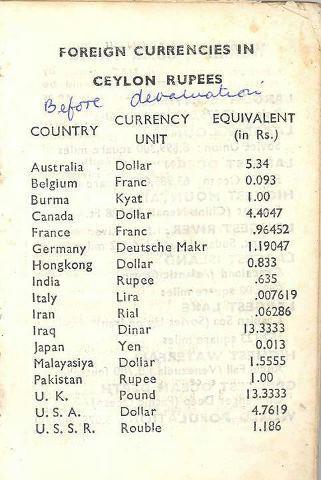 AzzamAmeen's tweet photo. Once upon a time Sri Lanka had a better economy, US $ at SLR 4.7 &amp; UK Pound at 13.3, presume early 1970s via Rex C #lka http://t.co/6ZiqbNlU