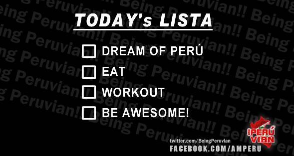 BeingPeruvian's tweet photo. Yawnnn!! Monday schedule. / Esta es nuestra lista (imagen) para hoy Lunes. Que te parece?

#peruvian #latino http://t.co/4u6LtgML