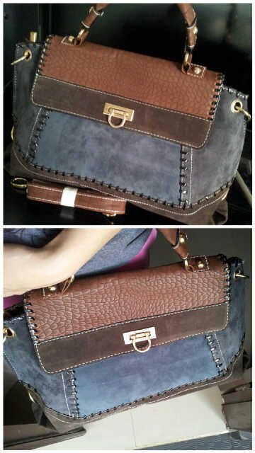 VESTIDORE's tweet image. #newarrival #HIGHfashionbag #realobject #READYstock HB3019 blue! LAST  ONE! 250k , Velvet #import