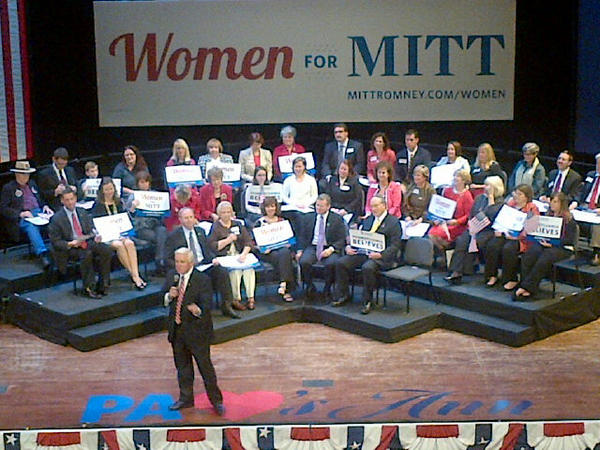 PAGOP's tweet image. Check out @GovernorCorbett at the @AnnDRomney rally! #RomneyRyan2012 #patcot
