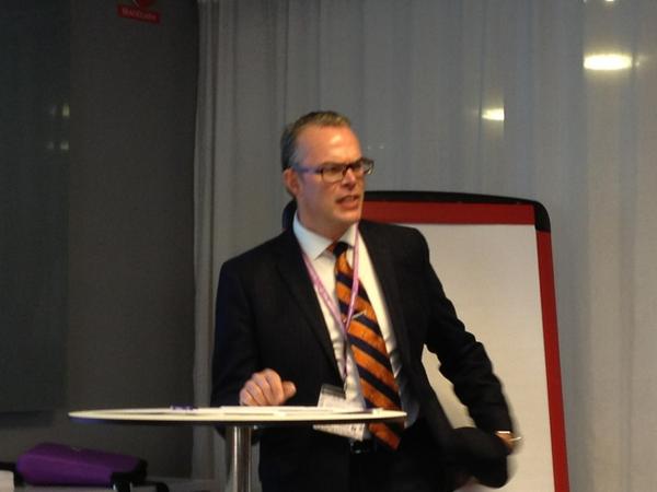 rwang0's tweet photo. Anders Lif up on deck talking about #csr and social responsibility #IFSWoCo2012 http://t.co/xCEUA9Yy