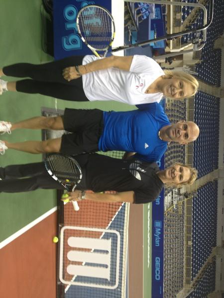 Martina's tweet image. A pretty good threesome, eh?