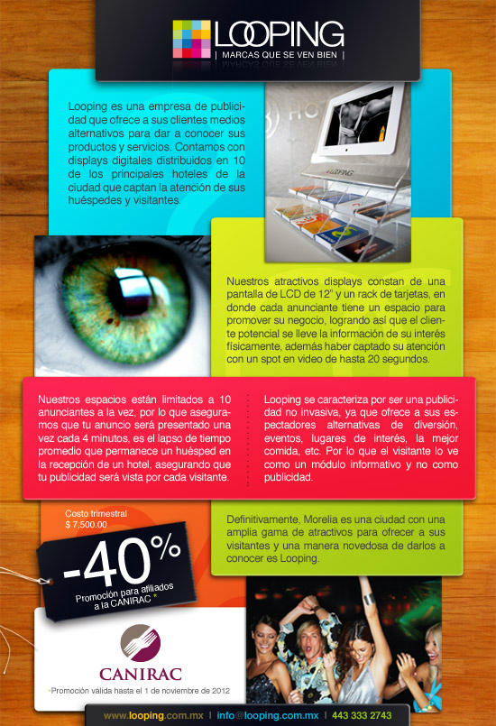 LoopingMx's tweet image. Aprovecha la mejor publicidad con 40% de descuento si estas afiliado #canirac #michoacan