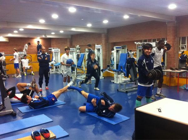 Trabajo físico del equipo!!