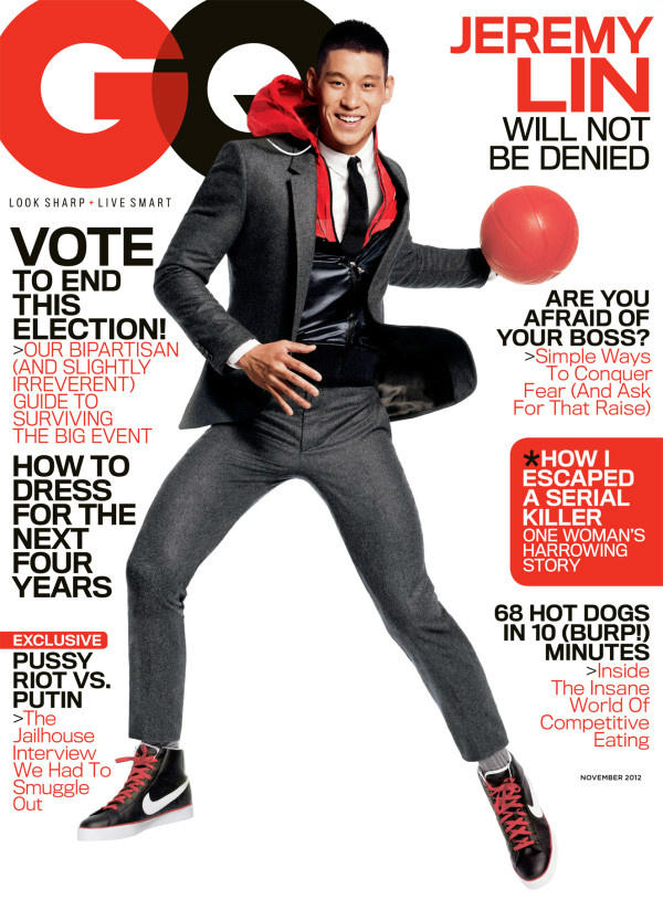 JLin7's tweet photo. I dont always pass with my left, but when I do, its for GQ (dos equis voice) ... thanks @gqmagazine !! http://t.co/dFCp4fTO