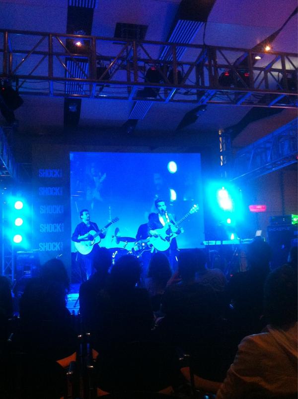 CTMColombia's tweet photo. @sebastianyepes en vivo en la tarima de la revista shock en el BOmm (Bogotá Music Market)! #CTMFamily un abrazo! http://t.co/sb8eqvYm