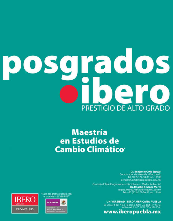 Conoce el programa de la Mtría en Estudios de Cambio Climático en tiny.cc/cambioClimatico
