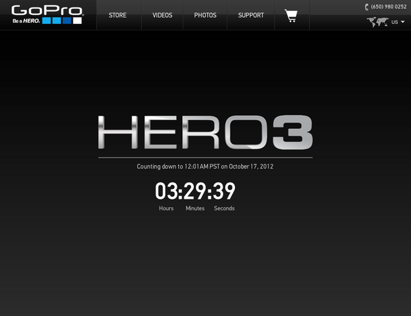 “<a href="/GoPro/">GoPro</a>: The countdown begins on GoPro.com... #PreOrder #HERO3 ” <a href="/garzacristy/">Cristina Garza</a>