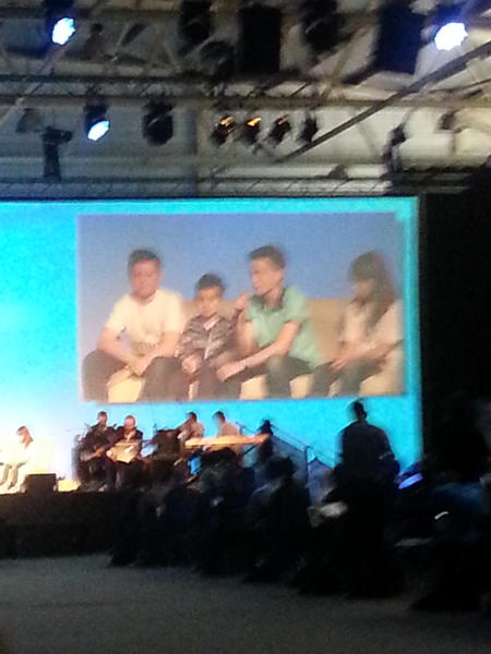 emz4tune's tweet image. this kid is my favourite speaker so far!! #coderdojo #websummit #pizzabot