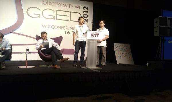 WegoID's tweet photo. Wit start-up pitch #wit2012. Salah satunya @bistip http://t.co/0tls0e2N