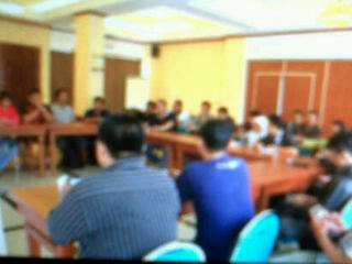 Suasana presconf Turnamen #BatikCup2012 beberapa saat lalu di deSolo Boutique Hotel