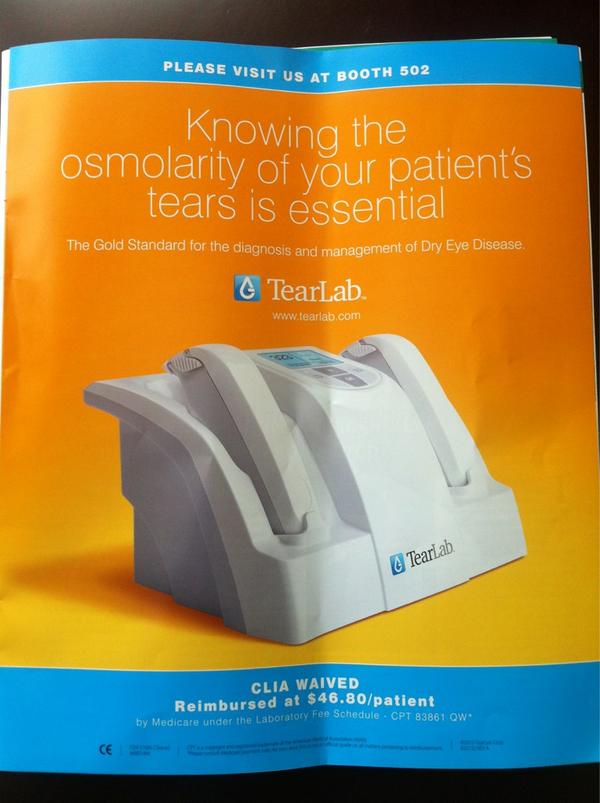 RothEyeDisease's tweet photo. Like looking at ads 2 #aaoptom12 http://t.co/30YnZSsh