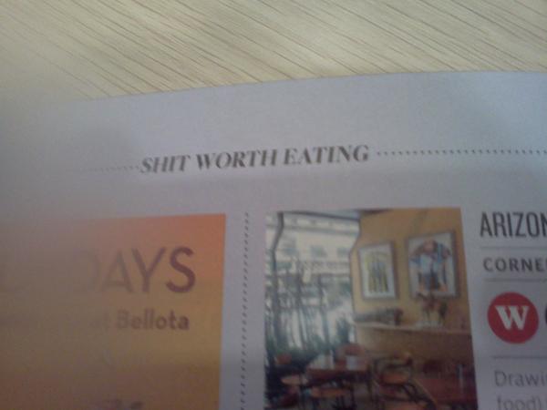 JamieWall2's tweet image. The downside to having your restaurant reviewed by #GrooveGuide. #IdRatherNotEatShit