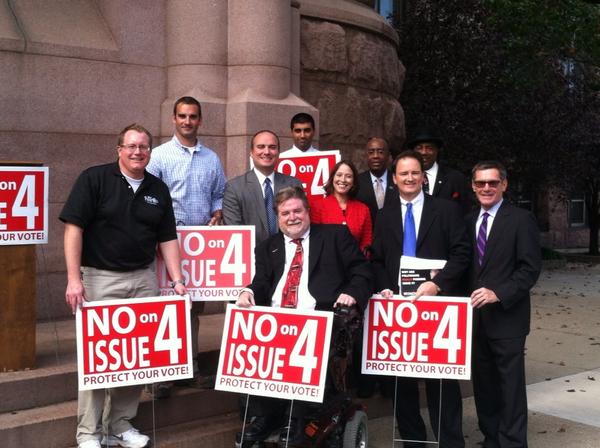 Bipartisan community leaders urge NO on Issue 4 @amy_murray <a href="/jeffberding/">Jeff Berding</a> @mattdavis1012 <a href="/FlynnForCincy/">Kevin Flynn</a> <a href="/charliewinburn/">Charlie Winburn</a>