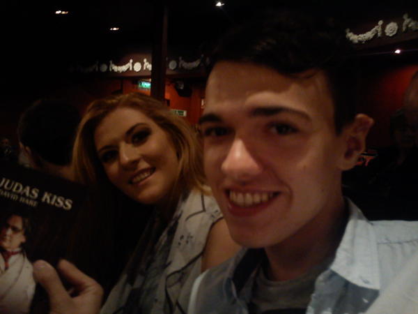 RMDL242's tweet photo. At the Judas kiss. Can't wait! The day after Oscar wildes birthday #livingitup #DLMGY1 http://t.co/UuISlbi3