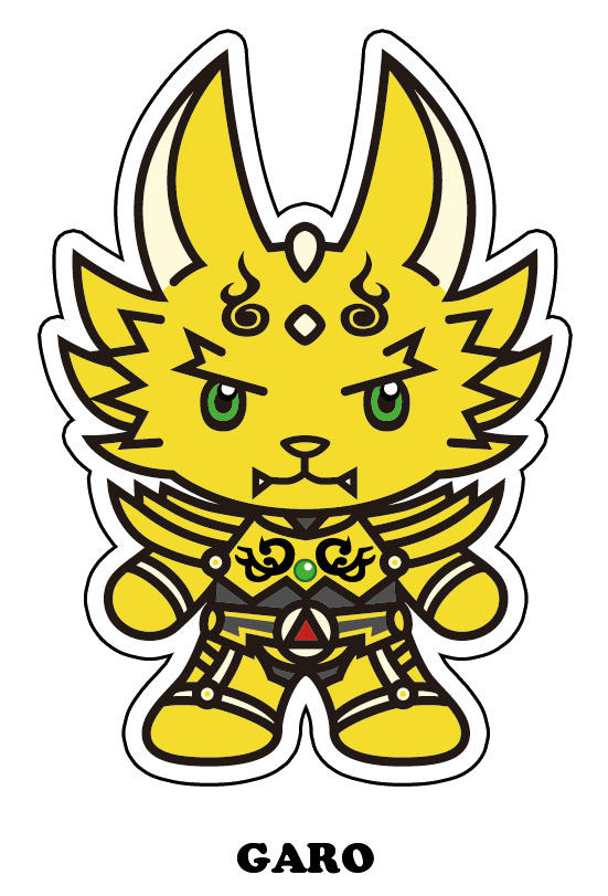 Garo Project 牙狼シリーズ お知らせ 先日に続き ｸﾞﾘｰﾝｶｰﾍﾟｯﾄ配布ｽﾃｯｶｰに登場のｷｬﾗｸﾀｰ発表の第二弾 ｶﾞﾛです このｼﾘｰｽﾞのｲﾗｽﾄはminigaroと呼びます かっこかわいいｶﾞﾛ いかがですか Garo Http T Co Yupafo62 Twitter