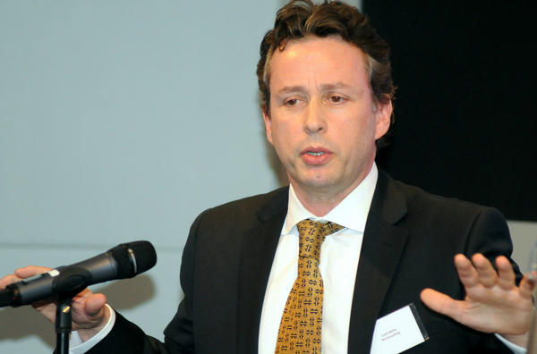 restate_thinks's tweet image. Colm Reilly speaking at today&apos;s #futureisopen conference