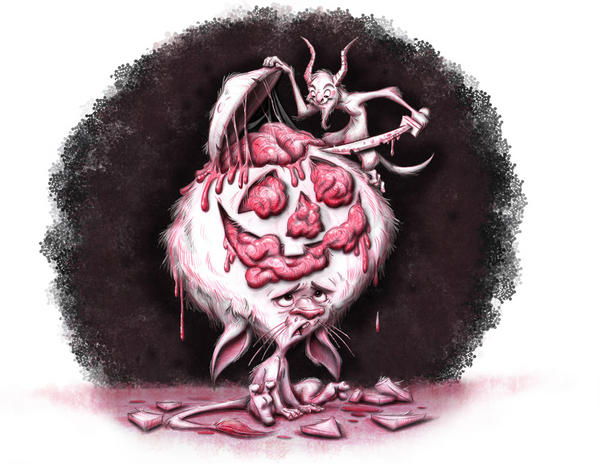 I'm doing a print give away over on my "Art of Beth Sleven" facebook page. #Halloween
