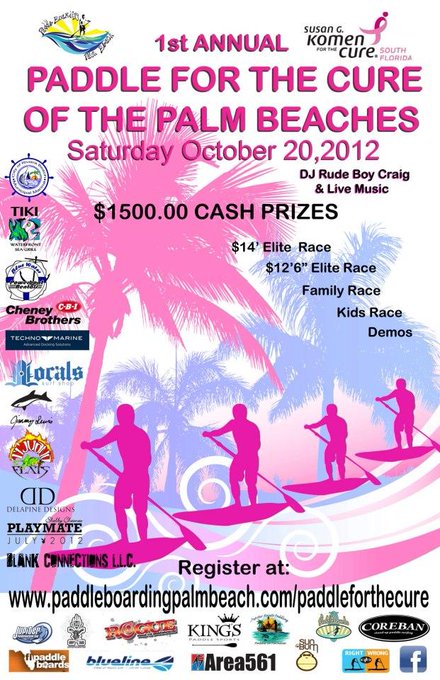 Come Paddle For The Cure Oct 20th in Palm Beach! I'll be signing 8x10s for breast cancer donations! @paddle4cure561<a href="/tag/blessed"class="tags"><span>#blessed</span></a>