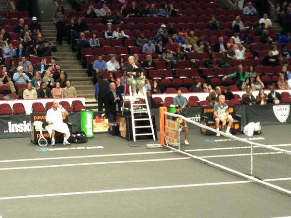 Hey <a href="/PatrickMcEnroe/">Patrick McEnroe</a> your bro is starting at United Center vs Mr Lendl