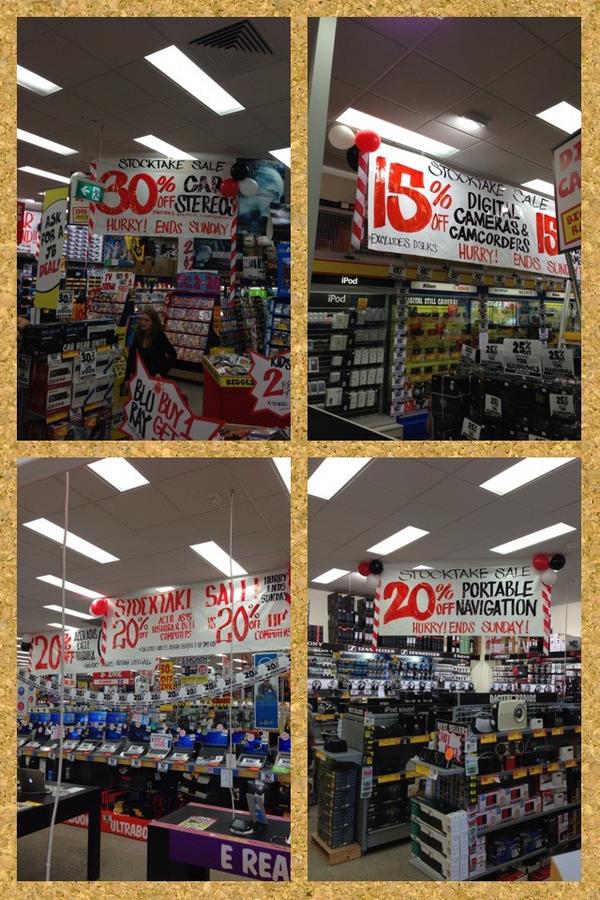 WayneB_JBaus's tweet photo. HUGE Stocktake Sale now on at JB Hi Fi Waurn Ponds! http://t.co/dQ2dZj9m