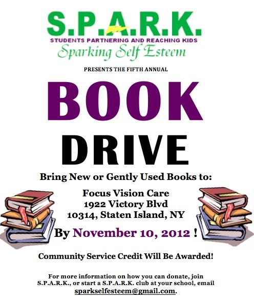 SPARKSelfEsteem's tweet image. Got books? Donate now and get service credit! #sparkselfesteem