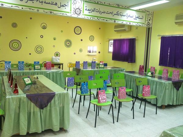 وكانت بحضور مديرة المدرسة ومعلمات قسم علوم الاسرة والمستهلك و طالبات الصف الثاني عشر وحضور استاذتين من وزارة الاوقاف