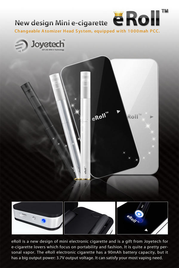 JoyetechEurope's tweet photo. eROLL, la sigaretta elettronica new entry di casa #Joyetech! Acquistabile online e negli store! - http://t.co/QbcuNThz http://t.co/VcBtvFCE