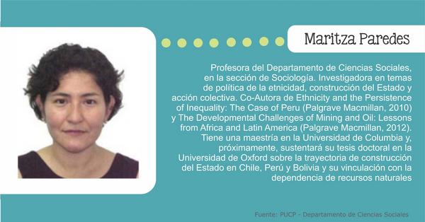 Este 25OCT, Maritza Paredes y los movimientos sociales en la discusión en torno al actual modelo de desarrollo.